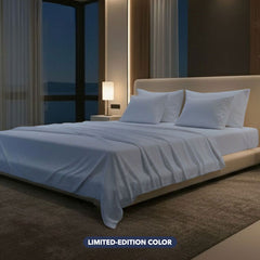 Nightfall Sheet Sets shown bedroom.
#choose-your-color_blue-mist