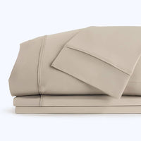 Nightfall Sheet Sets shown in stack #choose-your-color_sand-dune