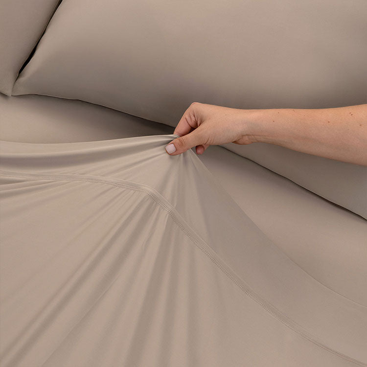 Detail image of Nightfall Flat Sheet shown in Sand Dune #choose-your-color_sand-dune