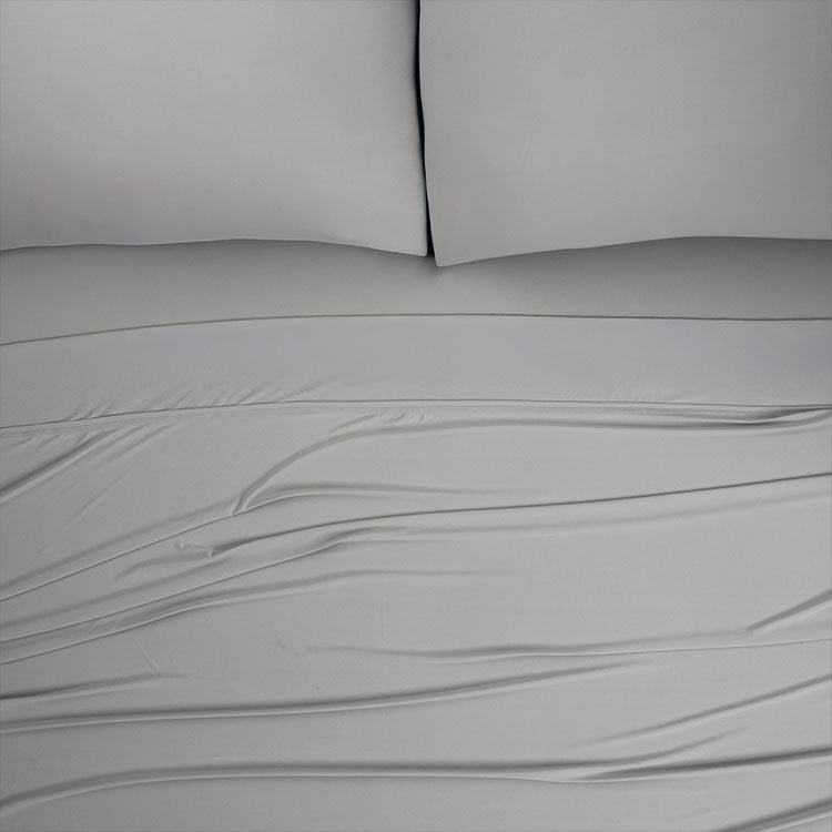 Detail image of Nightfall Flat Sheet shown in Silver Dusk #choose-your-color_silver-dusk