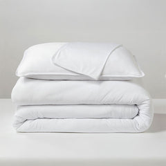 Bright White Duvet Cover folded stack #choose-your-color_bright-white