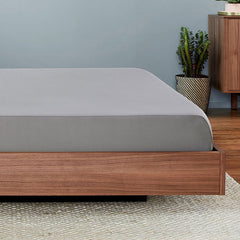 Original Performance Fitted Sheet on bed in Graphite #choose-your-color_graphite