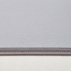 Original Performance Fitted Sheet on bed in Pearl Blue #choose-your-color_pearl-blue