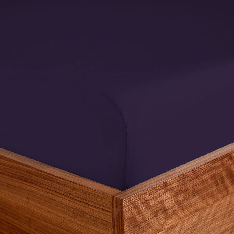 Original Performance Fitted Sheet on bed in Royal Plum #choose-your-color_royal-plum