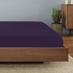 Original Performance Fitted Sheet on bed in Royal Plum #choose-your-color_royal-plum