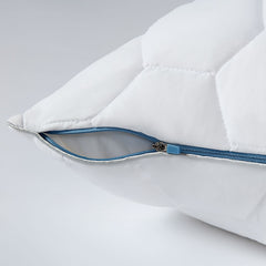 Detail of Zipper on Original Performance Down Alternative Stomach/Back Sleeper Pillow