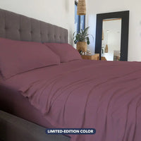 Limited Edition Cherry Blossom Original Performance Sheet Set Shown in Bedroom Environment #choose-your-color_cherry-blossom