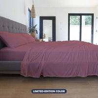 Limited Edition Cherry Blossom Original Performance Sheet Set Shown in Bedroom Environment #choose-your-color_cherry-blossom