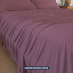Limited Edition Cherry Blossom Original Performance Sheet Set Shown in Bedroom Environment #choose-your-color_cherry-blossom