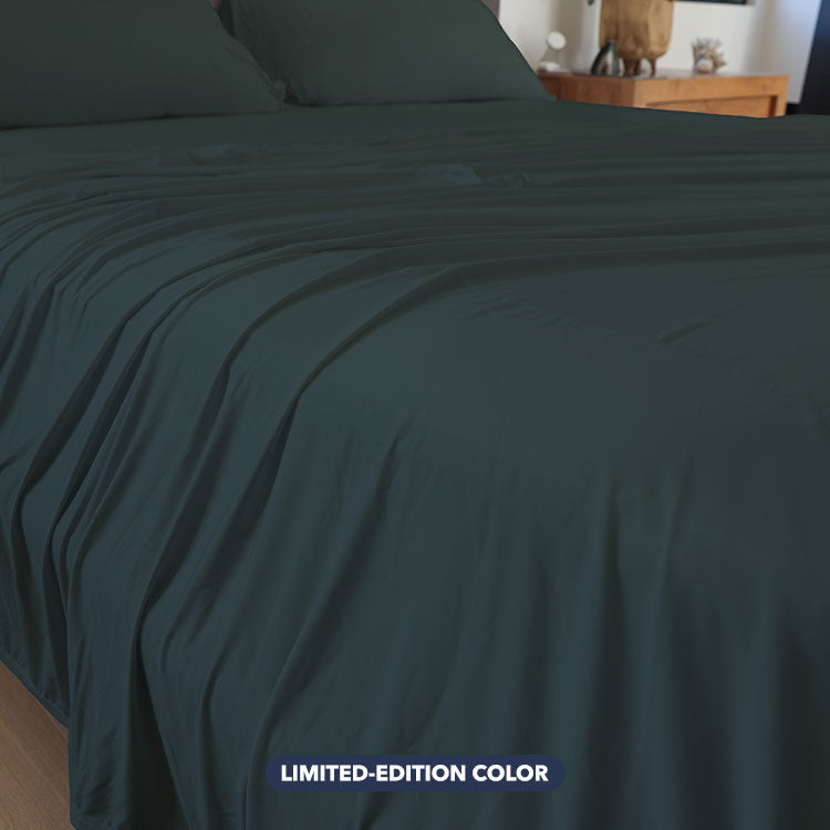 Limited Edition Fresh Meadow Original Performance Sheet Set Shown in Bedroom Environment #choose-your-color_fresh-meadow