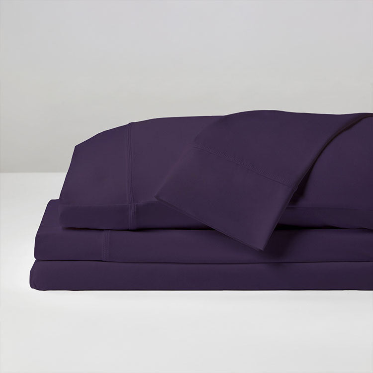 Original Performance Sheet Set Stack Image Shown in Royal Plum #choose-your-color_royal-plum