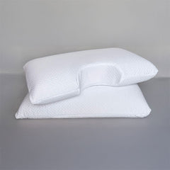 Stack of SleepScents Pillows with Contour version on top