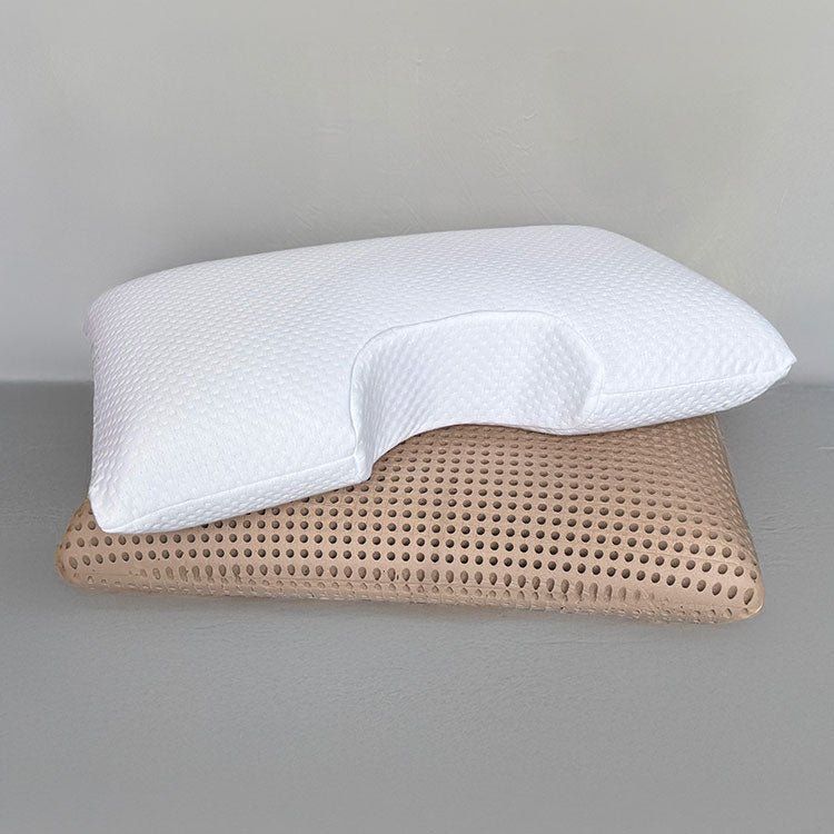 Stack of SleepScents Pillows with Contour version on top