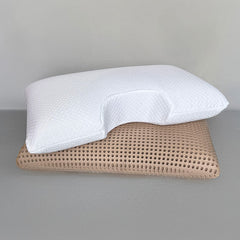 Stack of SleepScents Pillows with Contour version on top