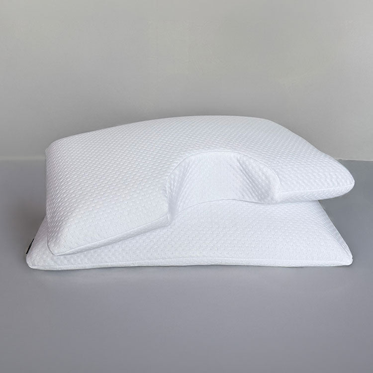 Stack of SleepScents Pillows with Contour version on top
