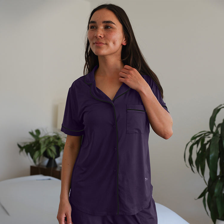 Women's Sleep Top #choose-your-color_royal-plum