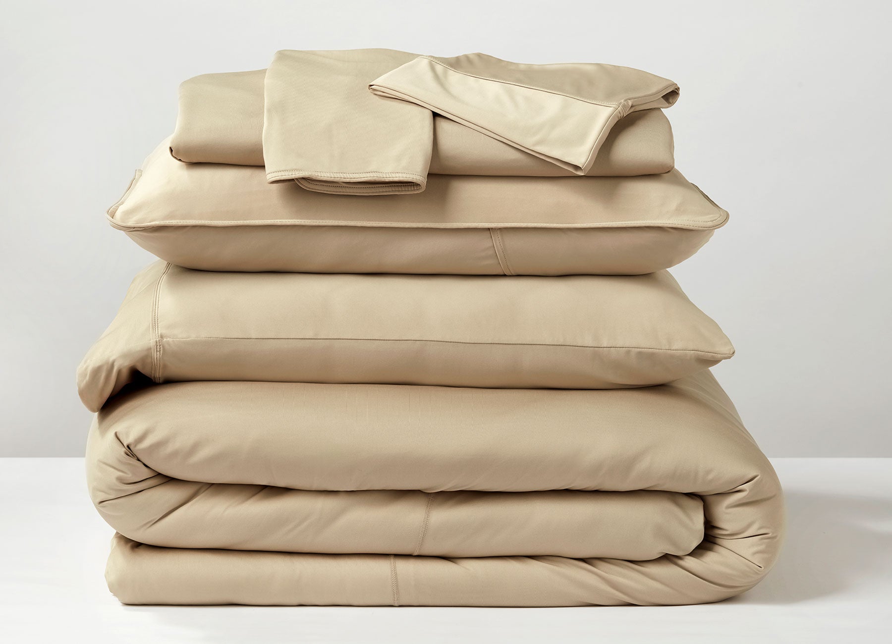 Ensemble de literie Studio•Tech - Outlet - Kaki-Blanc éclatant 