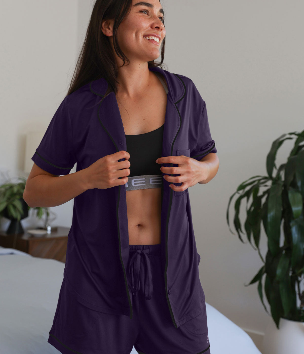 Women's Sleep Top #choose-your-color_royal-plum