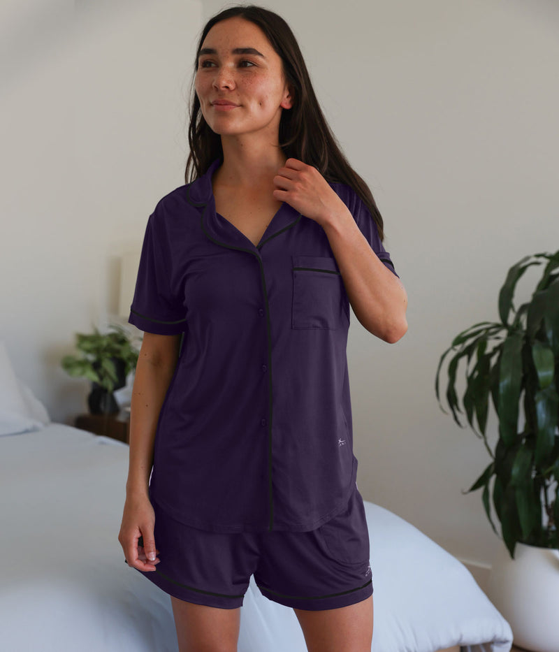 Women's Sleep Top #choose-your-color_royal-plum