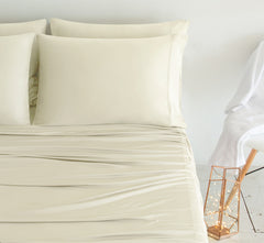LUXURY COPPER Pillowcases shown in ivory #choose-your-color_ivory