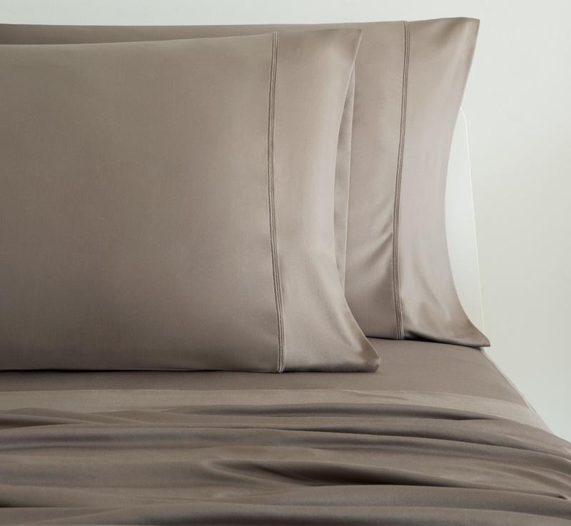 LUXURY COPPER Pillowcases shown in taupe #choose-your-color_taupe