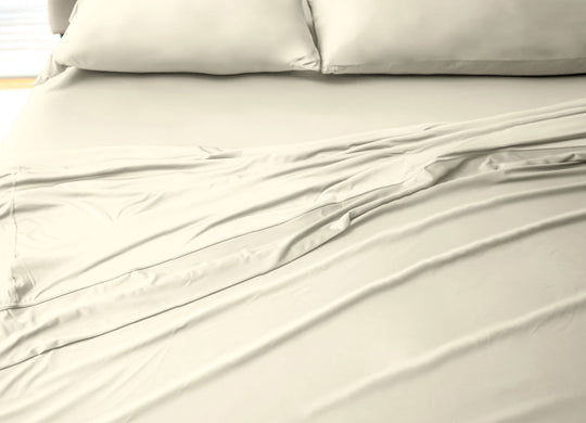 Active Comfort Sheet Set shown on bed #choose-your-color_cream