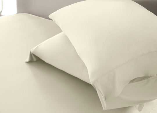 Active Comfort Sheet Set shown on bed #choose-your-color_cream