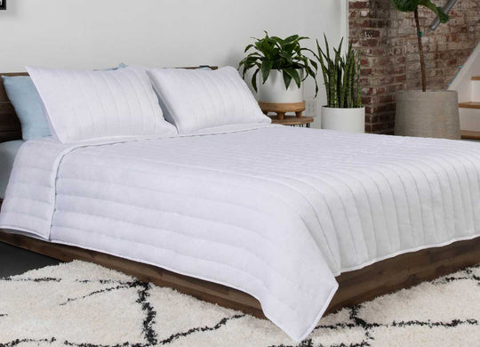 Arctic Coverlet Lifestyle with Bed #choose-your-color_white