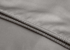 Arctic Aire Duvet Set Lifestyle Image Shown in Charcoal #choose-your-color_charcoal