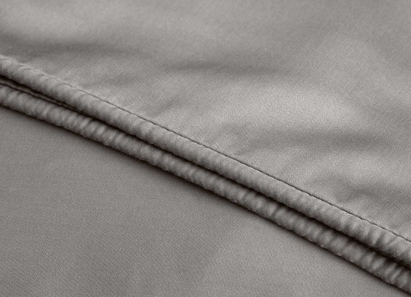 Arctic Aire Duvet Set Lifestyle Image Shown in Charcoal #choose-your-color_charcoal