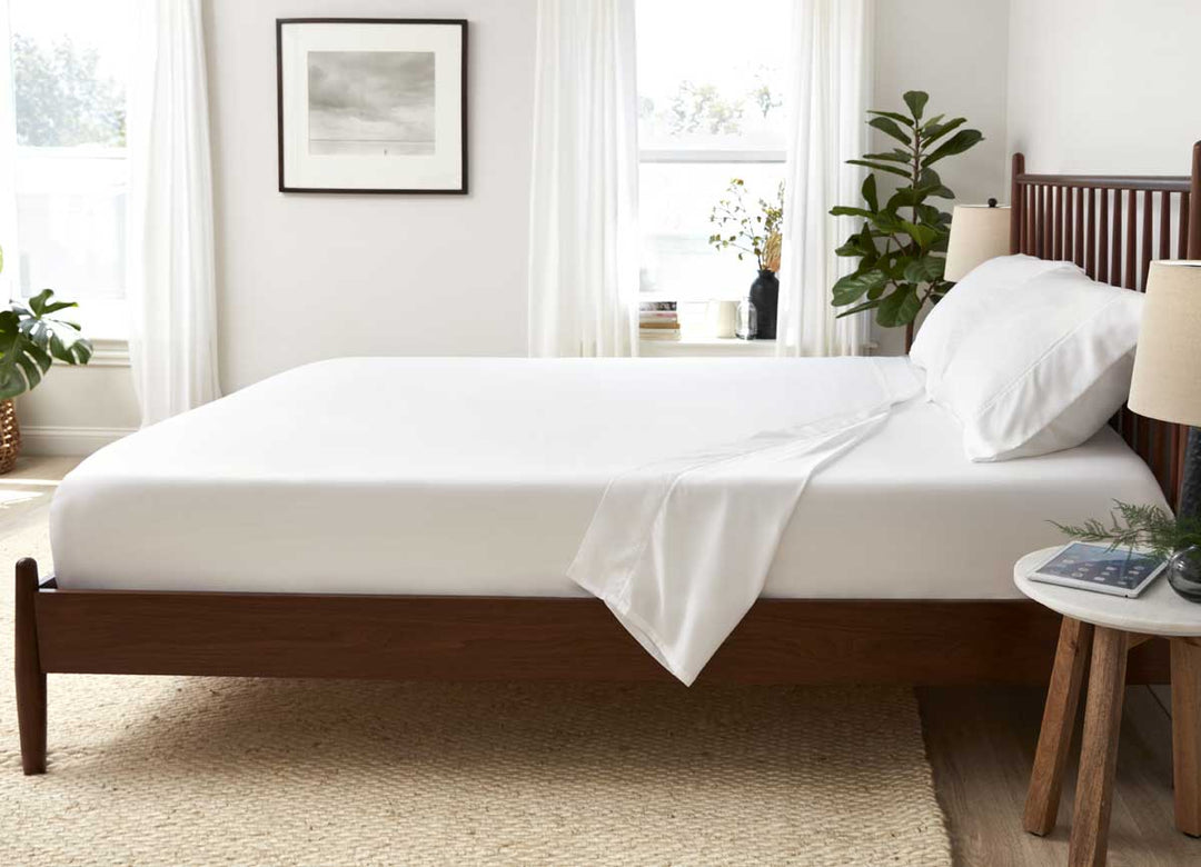 Lifestyle of ARCTIC AIRE•MAX Sheet Set shown in White #choose-your-color_white