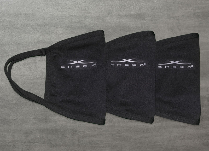 SHEEX Performance Flat Face Mask - 3 Pack in Black #choose-your-color_jet-black