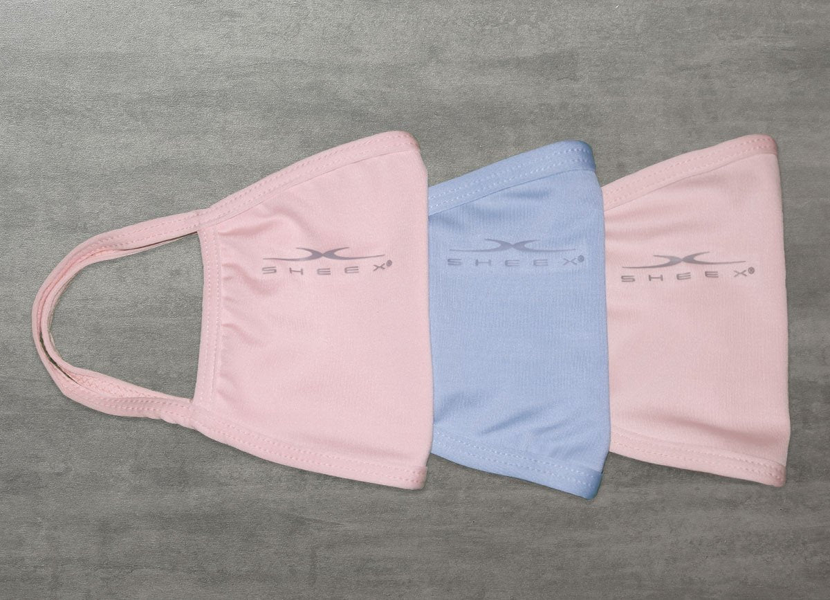 SHEEX Performance Flat Face Mask - 3 Pack #choose-your-color_rose-quartz-soft-blue-rose-quartz
