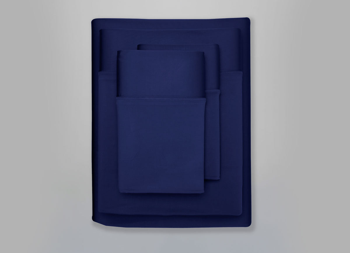 Luxury Copper Sheet Set shown in Navy #choose-your-color_navy