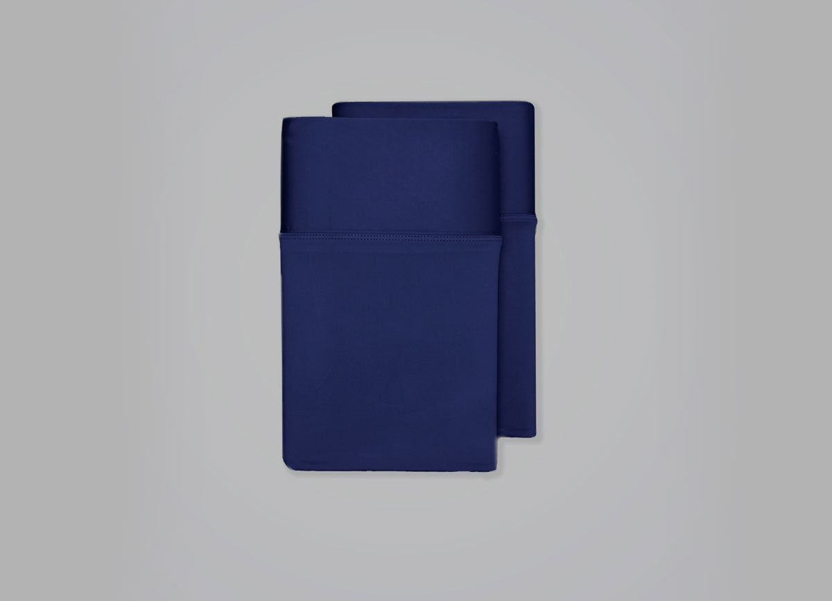 Luxury Copper Sheet Set shown in Navy #choose-your-color_navy