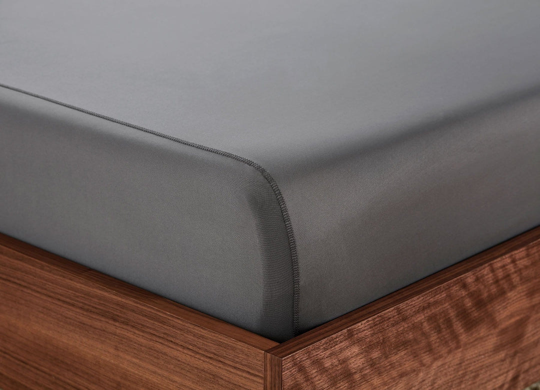Original Performance Fitted Sheet on bed in Graphite #choose-your-color_graphite