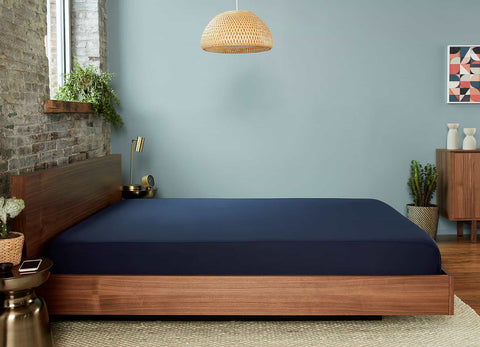 Original Performance Sheet Set Lifestyle Image Shown in Navy #choose-your-color_navy