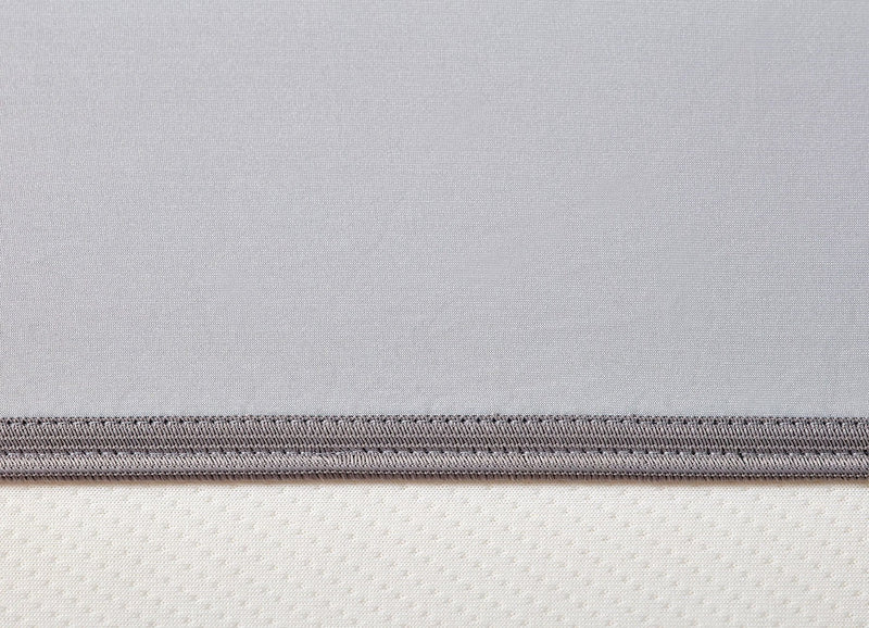 Original Performance Fitted Sheet on bed in Pearl Blue #choose-your-color_pearl-blue