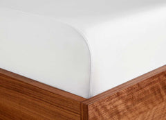 Original Performance Fitted Sheet on bed in Bright White #choose-your-color_bright-white