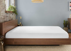  Flat Sheet on bed in bedroom environment#choose-your-color_bright-white