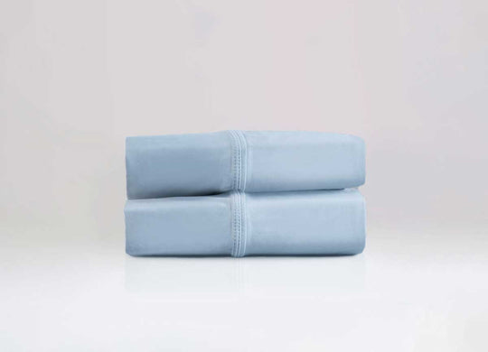 Active Comfort Pillowscases shown in Blue Sky in stack #choose-your-color_blue-sky