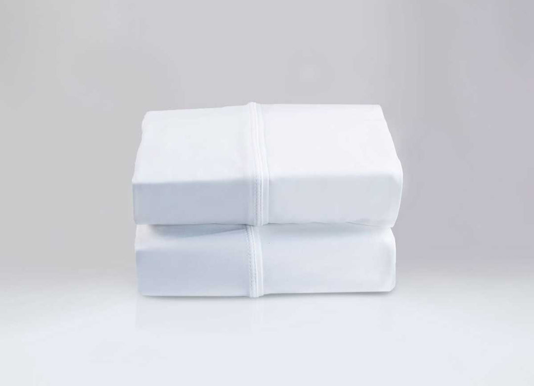 Active Comfort Pillowscases shown in Bright White in stack #choose-your-color_bright-white