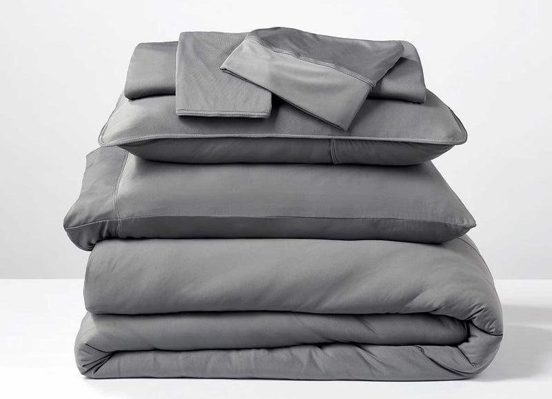 Studio Tech Bedding in Graphite in room environment #choose-your-color_graphite